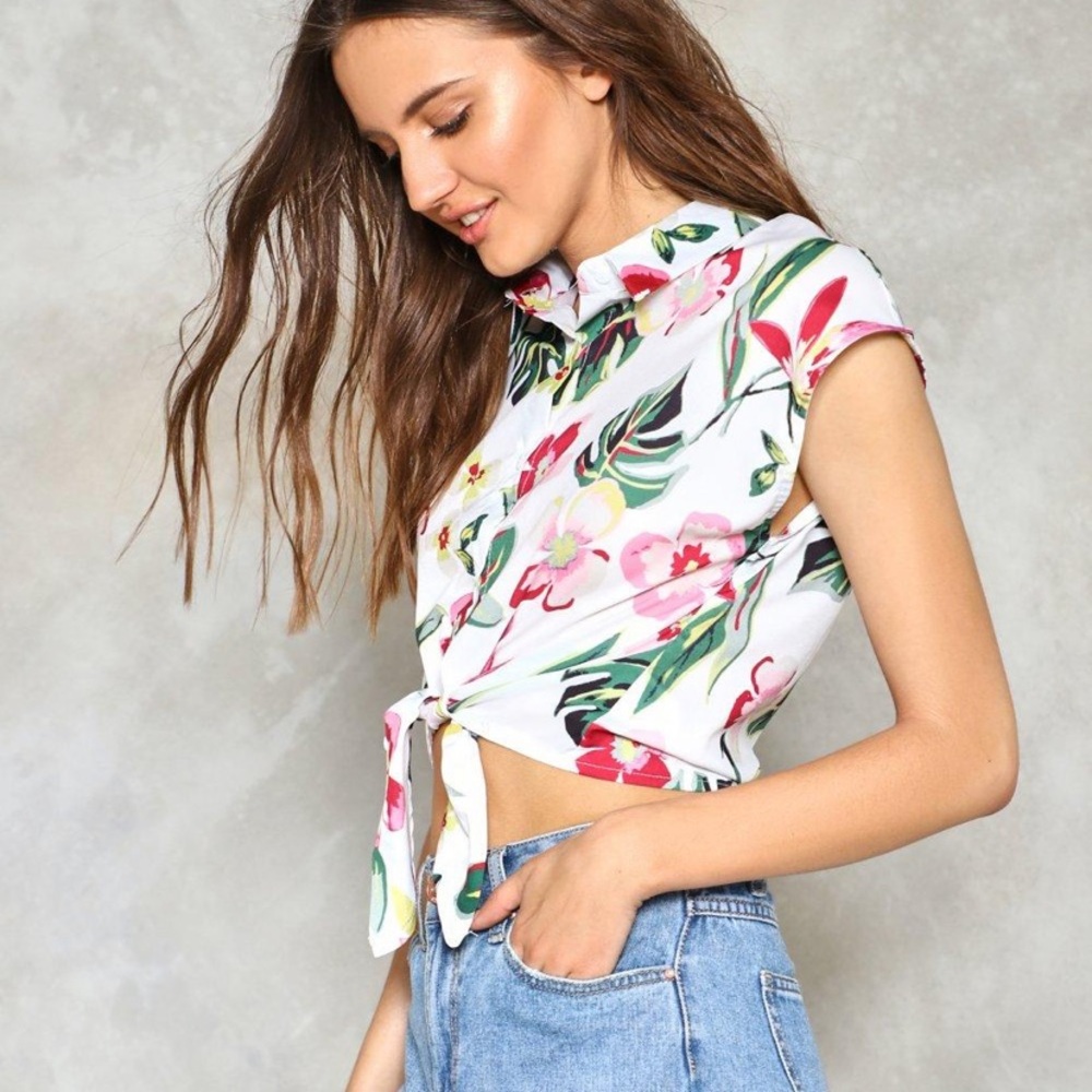 Nasty gal Tie top